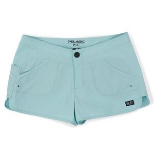 Pelagic Women’s Deep Sea Gyotaku Turquoise Performance Shorts